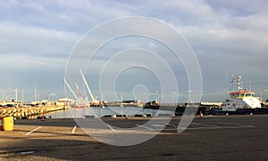 Small industrial dock in East Anglia