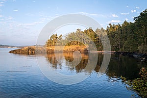 A small inlet at Iceberg Point, Lopez Island, Washington, USA