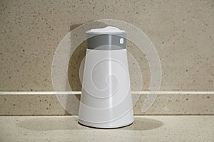 Small interior humidifier made of white plastic