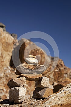 A small inukshuk