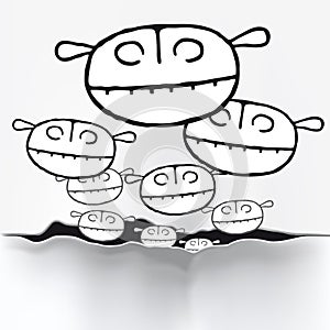 Small invaders (vector)