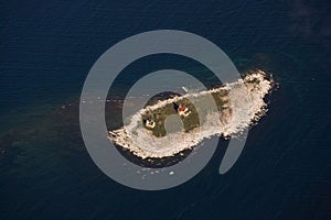 Small Island abandoned light house