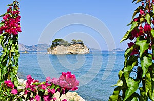 Small island Cameo, Zakynthos, Greece.