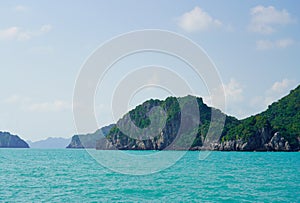 Small island in mu ko angthong marine national park