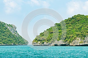 Small island in mu ko angthong marine national park