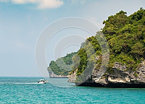 Small island in mu ko angthong marine national park