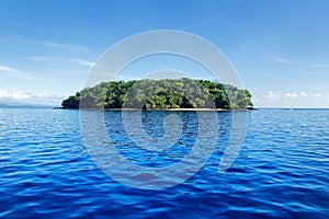 Small island off the coast of Taveuni, Fiji