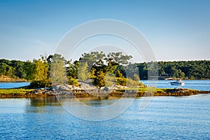 Small island in the Piscataqua River, in Portsmouth, New Hampshire.