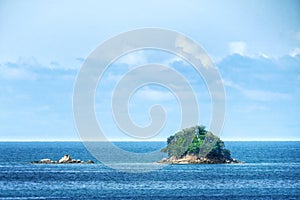 Small island and sea view