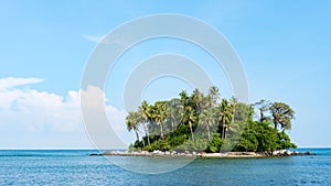 Small island in tropical andaman sea beautiful landscapes nature view in phuket