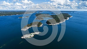 The small islands in the Archipelago sea near Hanko, Finland. photo