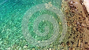 Small Islet Island Formed by the Accumulation of Rock Deposits Atop a Reef in the Sea