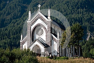 Small Italian church - Dolomites, Italy