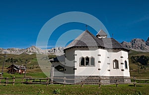 Small Italian church - Dolomites, Italy