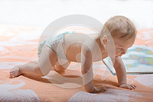 Small kid with book