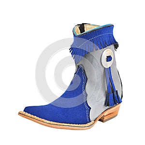 Small Kid suede Pointy cowboy boot