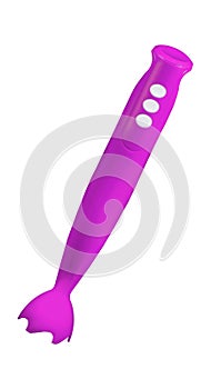 Small kitchen electric blender isolated on white