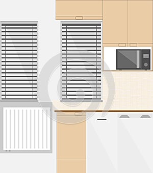 Small kitchen interior