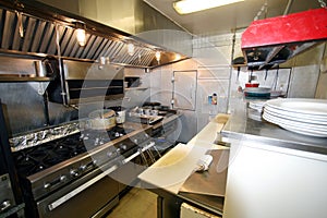 Small kitchen in a restaurant