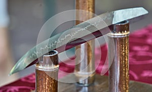 Small knife of a japanese samurai