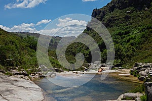 Small lake landscape at 7 Lagoas in GerÃÂªs photo