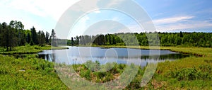 Small lake / pond in Whiteshell Provincialpark in Canada / Manitoba