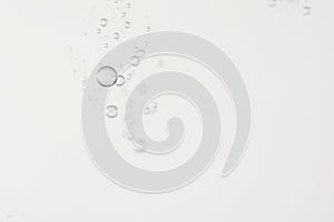 Small light bubbles over a blurred background