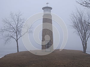 Small Lighthouse in the Fog