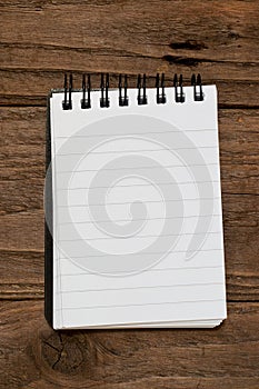 Small lined notepad