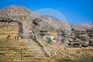 Small Local Village with Typical Keren Houses photo