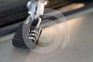 Small Luggage lock, magnetic closure combinations, safety on the road