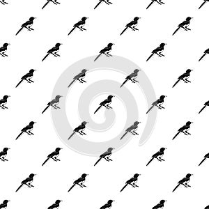 Small magpie pattern seamless vector