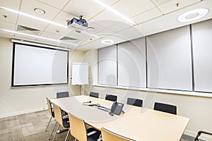 Small meeting or training room with TV projector