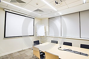 Small meeting or training room with TV projector