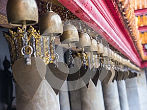 Bell of mind in Buddhist temple