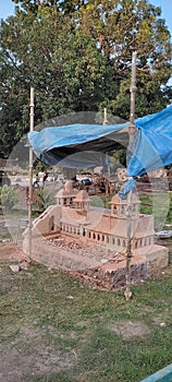 Small model of Jahaz Mahal of Mandu Or Mandav in Central India