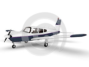 Small modern passanger airplane photo