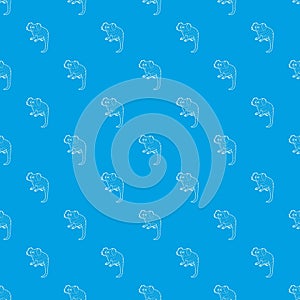 Small monkey pattern vector seamless blue