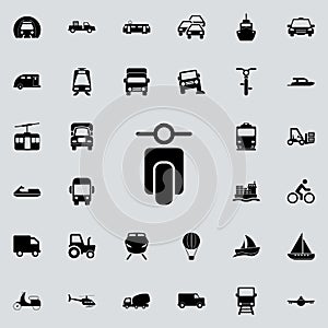 small motorcycle front view icon. transport icons universal set for web and mobile