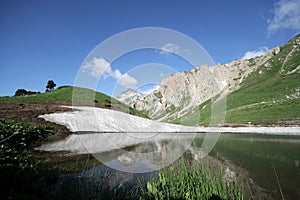 Small mountain lake