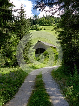 Small Mountain Shed in the Dolomites