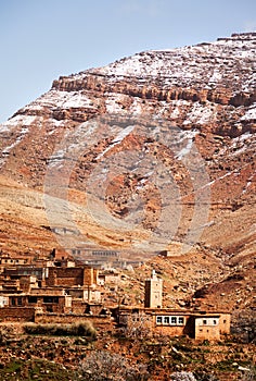 The small mountain village of Aguelmous in the High Atlas, Ouarzazate province, Morocco