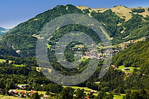 Small mountain village in Haute Savoie