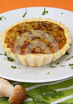 Small mushrooms boletus pies