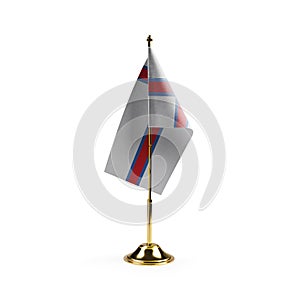 Small national flag of the Faroe Islands on a white background