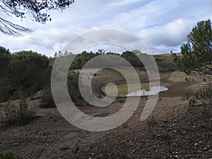 Small natural lake in the Sierra de Huelva photo