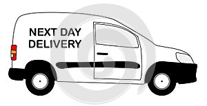 Small Next Day Delivery Van