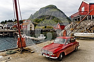 Small Norwegian fishing village