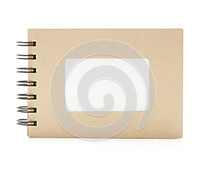 Small note book with blank title section
