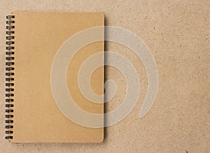 Small notepad on wood